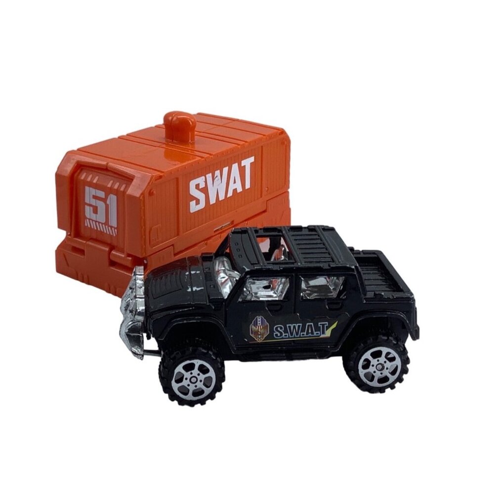 S.W.A.T.‎ Vehicle & Orange Rescue Container Imaginative Play Toy